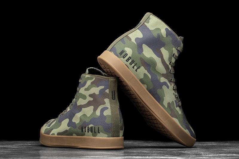 Camo Nobull High-Top Forest Camo Canvas Men's Trainers | CA A1365H